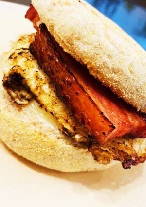 ベーコン卵バーガー-レシピのメイン写真