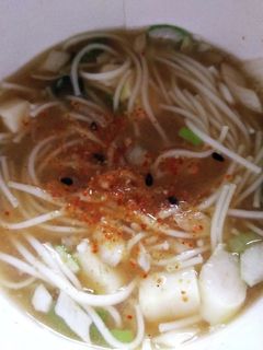 実験ーインスタントでカップ味噌汁素麺-レシピのメイン写真