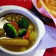 はなびし草の具たっぷりのカレースープ