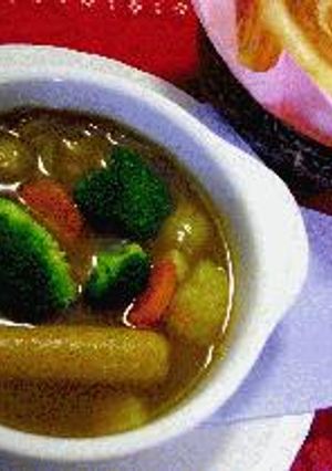 はなびし草の具たっぷりのカレースープ-レシピのメイン写真