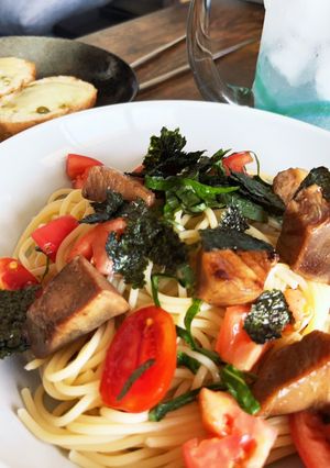 超カンタン和風？冷製パスタ-レシピのメイン写真