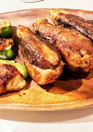 カカオ釀ソースのナスピー肉詰め-レシピのメイン写真