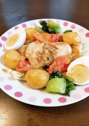 たらと野菜のチリマヨソース煮-レシピのメイン写真