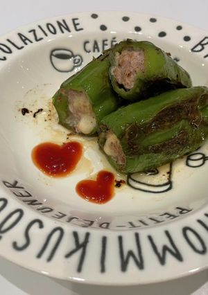 ピーマンの肉詰めinチーズ-レシピのメイン写真