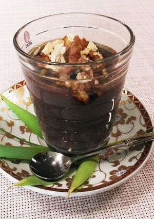黒豆プリン♡煮汁が和の絶品スイーツに-レシピのメイン写真