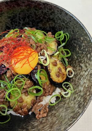 ご飯がすすむ!なすそぼろ丼♪-レシピのメイン写真