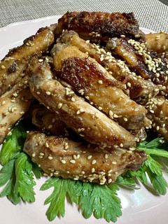 手羽中のオイマヨ焼き。簡単、ヘルシー!-レシピのメイン写真