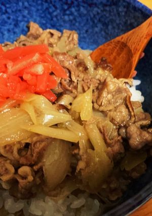 牛丼（覚え書き）-レシピのメイン写真