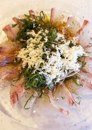 ヒラメのカルパッチョ　山わさび-レシピのメイン写真