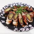 丸ごと茄子の豚バラ巻き