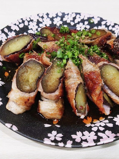 丸ごと茄子の豚バラ巻き-レシピのメイン写真