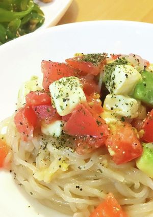 低糖質！アボカドチートマしらたき冷パスタ-レシピのメイン写真