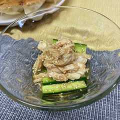 รูปของ きゅうりとサラダチキンの中華和え