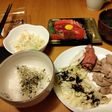 キャベツと塩昆布のゴマ風味