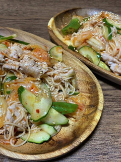 我が家の夏!キムチ素麺-レシピのメイン写真
