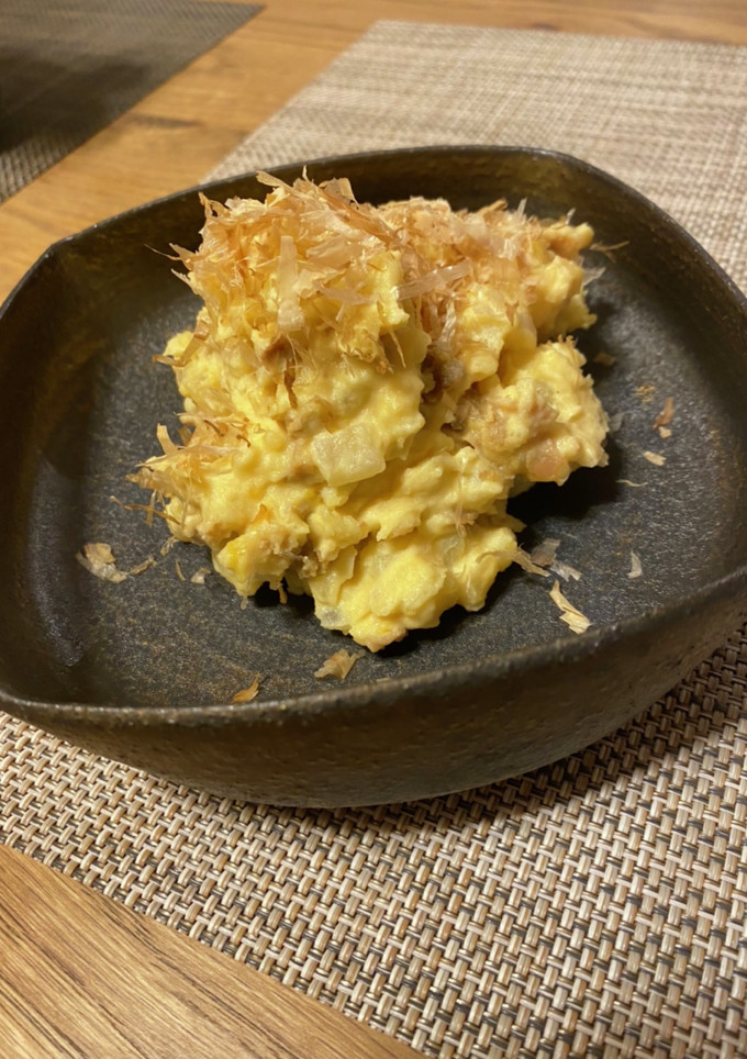 半熟煮卵で作る！和風ポテトサラダ-レシピのメイン写真