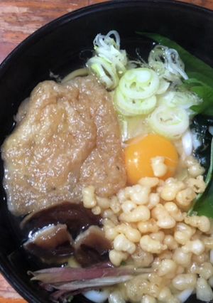 キツネとタヌキの月見うどん-レシピのメイン写真