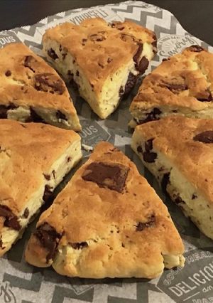 材料３つ！甘さ控えめ大人なチョコスコーン-レシピのメイン写真