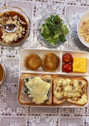 お家カフェ❁盛り付け案･トーストプレート-レシピのメイン写真