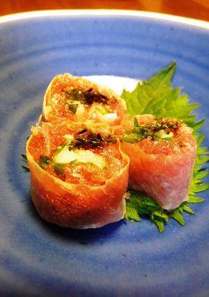 まぐろの湯葉巻き-レシピのメイン写真