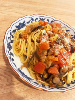 作り置き活用!ナスのオイルパスタ-レシピのメイン写真