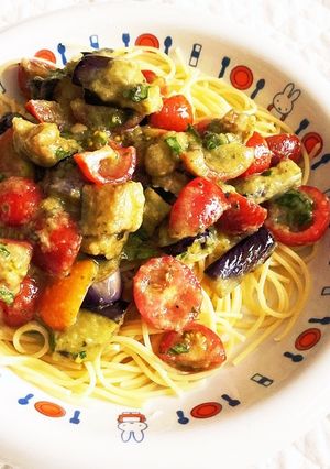 夏野菜冷製パスタ　簡単-レシピのメイン写真