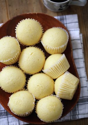 たまごとヨーグルト♡もちもち蒸しパン-レシピのメイン写真