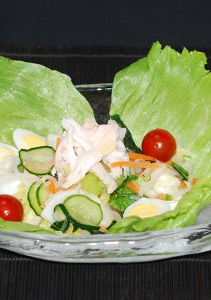 サラダチキンと野菜ミックス浅漬け風サラダ-レシピのメイン写真