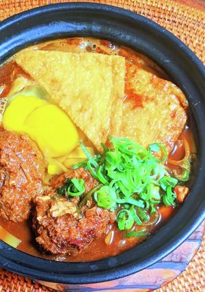 牡蠣フライ味噌煮込みうどん-レシピのメイン写真