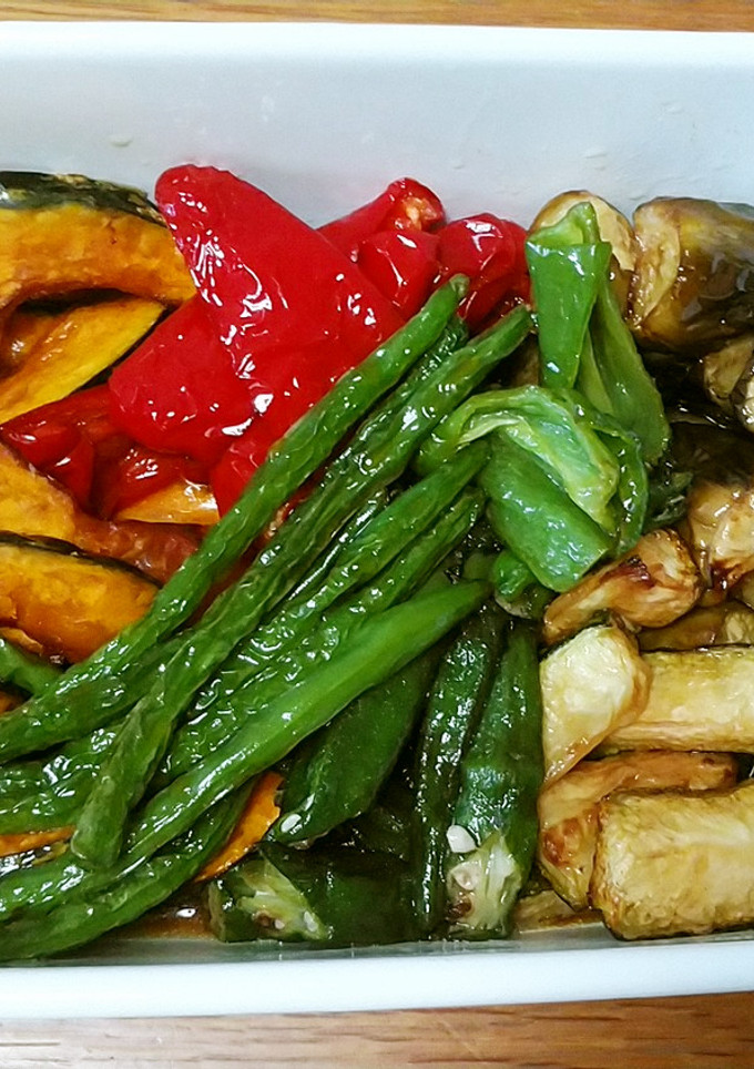 夏野菜の揚げびたし-レシピのメイン写真