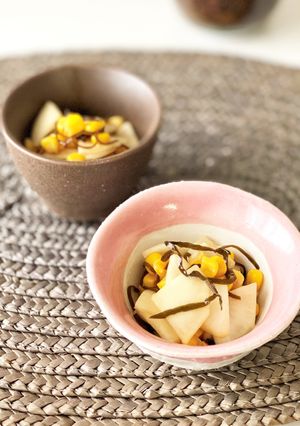 切って和えるだけ★かぶとコーンポン酢和え-レシピのメイン写真