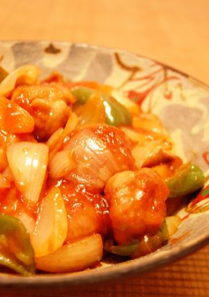 薄切肉が角切肉に大変身！！やわらか酢豚　-レシピのメイン写真