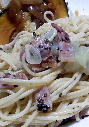 【簡単】バジルとにんにくのパスタ-レシピのメイン写真