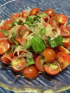 ミニトマトとバジルのスイートサラダ-レシピのメイン写真