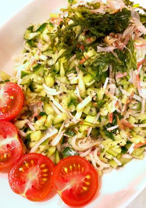 野菜嫌いのお子さんに。野菜だらけそうめん-レシピのメイン写真