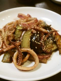 イカとナスのオイスター炒め-レシピのメイン写真