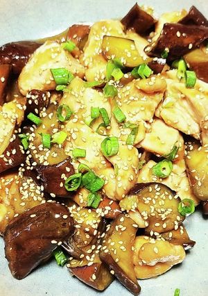 鶏むね肉となすの甘酢生姜炒め-レシピのメイン写真