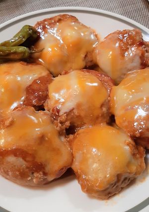 絶品♪とろ～りチーズオンハンバーグ-レシピのメイン写真