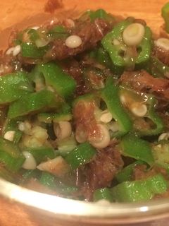 夏に超便利! オクラ 茗荷鰹節の醤油タレ-レシピのメイン写真