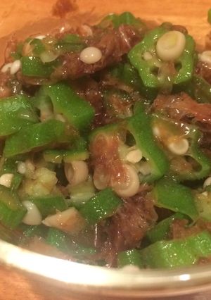 夏に超便利！　オクラ 茗荷鰹節の醤油タレ-レシピのメイン写真