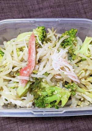 ブロッコリーともやしとカニカマのナムル-レシピのメイン写真