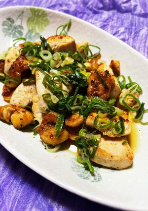 九条ねぎの鶏ムネ肉焼き-レシピのメイン写真