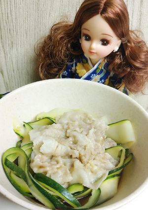リカちゃん♡ズッキーニ冷しゃぶ(豚)◡*-レシピのメイン写真