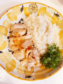 炊飯器使わず♡フライパンでカオマンガイ♡-レシピのメイン写真