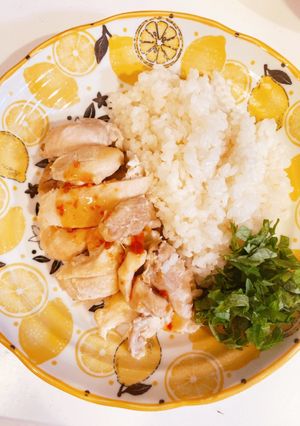 炊飯器使わず♡フライパンでカオマンガイ♡-レシピのメイン写真