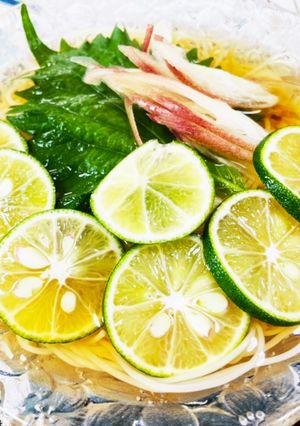 スダチたっぷり素麺-レシピのメイン写真