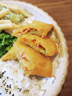 キムチーズキャベツ春巻き♪-レシピのメイン写真