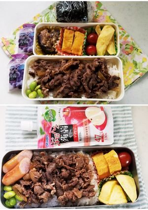 牛丼弁当(7.11)-レシピのメイン写真