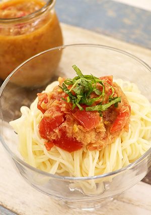 まるで冷製パスタ♡トマト&ツナのめんつゆ-レシピのメイン写真