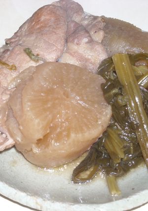 圧力鍋で簡単★大根　ほうれん草　豚小間-レシピのメイン写真